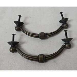 Lot Of 2 Brass Drawer Pull 6-3/4" inch Center To Center